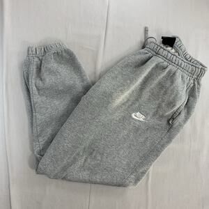 Nike Sweatpants Mens Large Gray Joggers Fleece Athletic Pants Logo